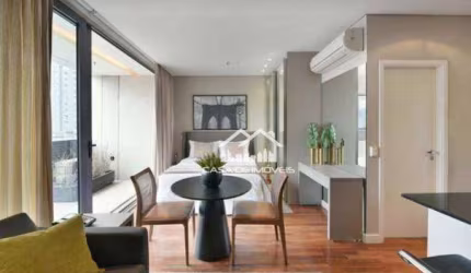 Vende apartamento mobiliado, alto padrão, com renda, na Vila Nova Conceição.