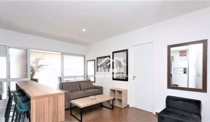 Apartamento mobiliado para locação em Pinheiros, 57m², 1 suíte, 1 vaga