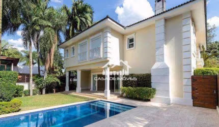 Vende mansão com 4 suítes, 5 vagas, piscina privativa em condomínio no Alto da Boa Vista