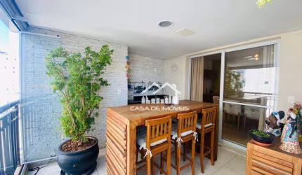 Vende apartamento com 178m² com varanda gourmet no Brooklin
