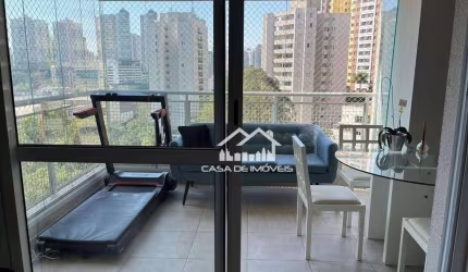 Vende lindo apartamento com 79 m² na Vila Andrade  com 1 suíts,1 vaga e varanda gourmet.