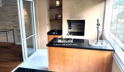 Vende apartamento 141m², 3 suítes, 2 vagas, varanda gourmet com chopeira