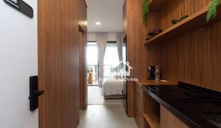 Vende apartamento tipo studio, totalmente montado, com 27m², em Moema