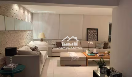 Aluga apartamento de alto padrão, com 207m², mobiliado, no condomínio Villagio Panamby
