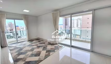 Aluga apartamento com 129m², 3 suítes, varanda gourmet e 2 vagas de garagem, na Pompéia