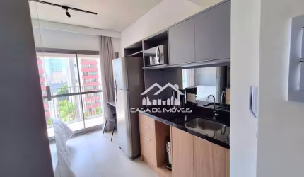 Aluga apartamento tipo studio com 20m², mobiliado, ao lado do metrô Santa Cruz