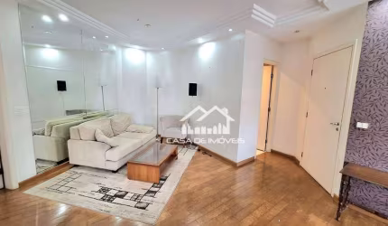 Vende ou aluga apartamento com 116m², 2 suítes, closet, 3 vagas de garagem e lazer, no Brooklin
