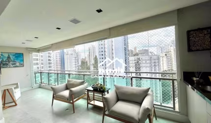 Vende ou aluga apartamento de 119m², com 2 suítes, 2 vagas, varanda gourmet, depósito e lazer completo
