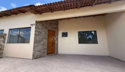 Casa nova com excelente acabamento no Balneário Jardim Pérola do Atlantico em Itapoá-SC