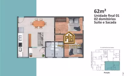 Apartamento com 2 dormitórios à venda, 62 m² por R$ 589.000,00 - Alvinópolis - Atibaia/SP