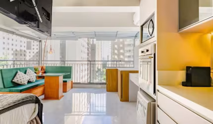 Estúdio de alto padrão em Moema: Apartamento Versátil, Funcional e Ideal para Investir e Morar!