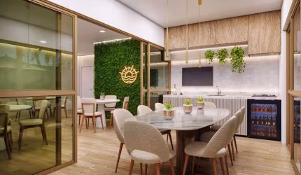 Apartamento para venda tem 61 metros quadrados com 2 quartos