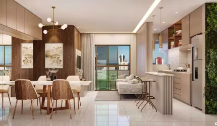 Apartamento para venda possui 61 metros quadrados com 2 quartos