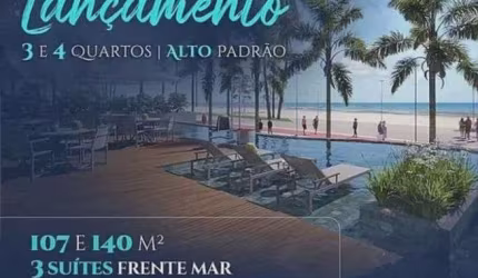 MD-Lançamento em Piedade / Terrazza Beira Mar / 107m² / 4 quartos/2 Suítes/ Vista mar