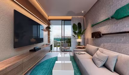 AB Apartamento para venda com 32 metros quadrados com 1 quarto em Muro Alto - Ipojuca - PE