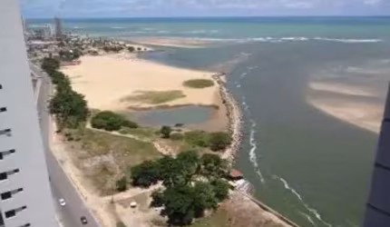 Apto totalmente nascente, andar alto, com vista mar 64m² l 2 quartos, 1 suíte, 1 wc social l garagem