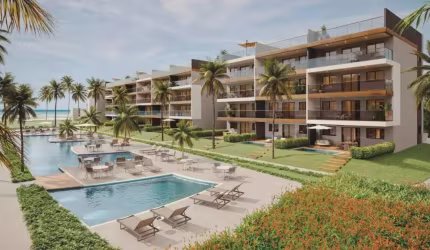 Habitá Praia do Cupe | Apartamento com 2 quartos e ampla varanda gourmet na Praia do Cupe