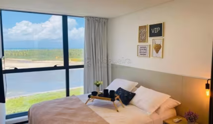 vendo flat mobiliado com 35m², 1 quarto separado da sala, cozinha, 1 vaga em Barra de jangada - PE