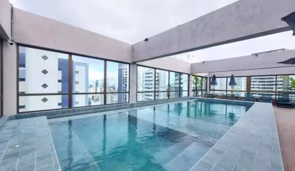 Excelente flat mobiliado e com piscina localizado no bairro Boa viagem!