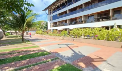 Apartamento mobiliado com piscina privativa em Porto de Galinhas