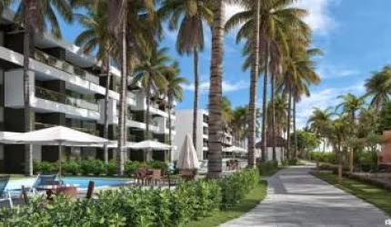 Excelente apartamento de 2 quartos, varanda e vaga na garagem localizado na praia dos Carneiros.