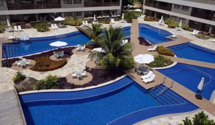 Excelente apartamento duplex 2 quartos, varanda e totalmente MOBILIADO em Muro Alto