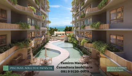 TM -APARTAMENTO A 100 METROS DO MAR DE TAMANDARÉ