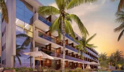 Excelente apartamento em construção localizado em Ponta de Serrambi, com 31,50m² de área útil.