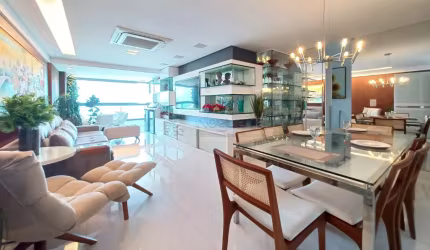 Edf. Via Jardins (Padrão Moura Dubeux) - Lindo apartamento em Boa Viagem finamente decorado | 3 quartos, sendo 3 suítes | 2 vagas cobertas | andar alto |  lazer completo
