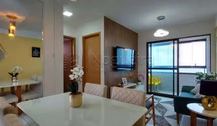 Excelente apartamento MOBILIADO em Candeias com 40,13m² de área útil, 1 quarto, vista mar, com estrutura de lazer completa