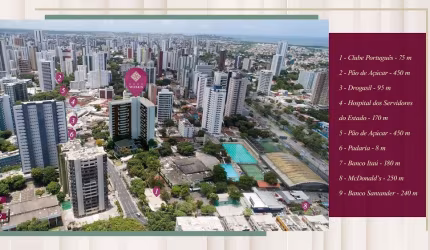 Apartamento com 2 quartos à venda na Avenida Conselheiro Rosa e Silva, 236, Graças, Recife, 55 m2 por R$ 828.000