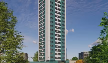 Edf. Adaucto José de Melo | Apartamento 2 quartos (1 suíte) 48m² | Varanda