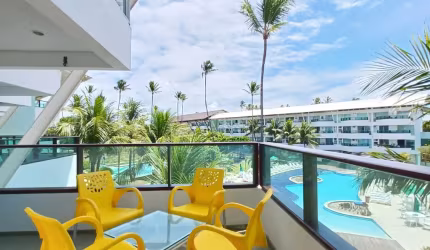 ANCORAR RESORT - 44m² - Mobiliado / Varanda - BEIRA MAR DE Porto de Galinhas - Ipojuca - PE