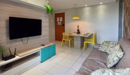 Excelente apartamento totalmente mobiliado localizado em Muro Alto, com 67,14m² de área útil.