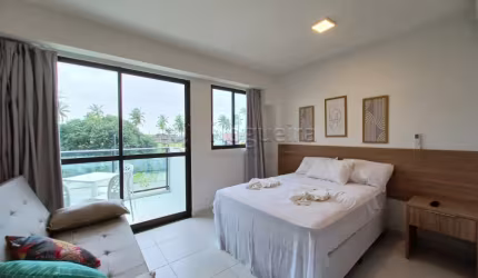 Apartamento mobiliado com excelente localização em Muro Alto, próximo ao mar.