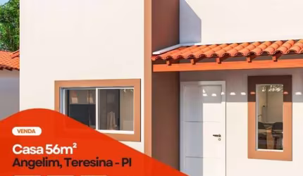 Casa com 2 dormitórios à venda, 56 m² por R$ 195.000,00 - Angelim - Teresina/PI
