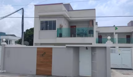 Casa para Venda em Rio das Ostras, Ouro Verde, 3 dormitórios, 3 suítes, 3 banheiros, 1 vaga