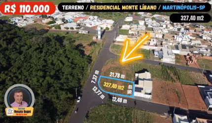 Terreno para Venda em Martinópolis, Residencial Monte Libano