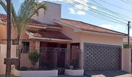 Casa para Venda em Presidente Venceslau, Residencial das Paineiras, 3 dormitórios, 1 suíte, 1 banheiro, 2 vagas