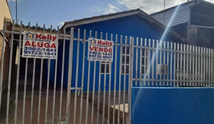 Casa para Locação em Presidente Prudente, Jardim Jequitibá, 3 dormitórios, 1 banheiro, 2 vagas