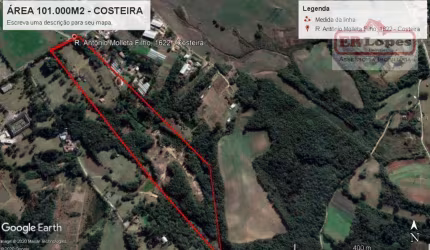 Terreno à venda, 101950 m² por R$ 30.585.000,00 - Costeira - São José dos Pinhais/PR