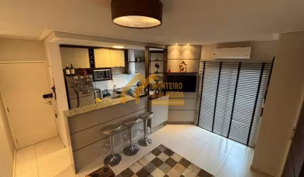 Apartamento mobiliado 8° andar no Edifício Vitória em Itapetininga/SP