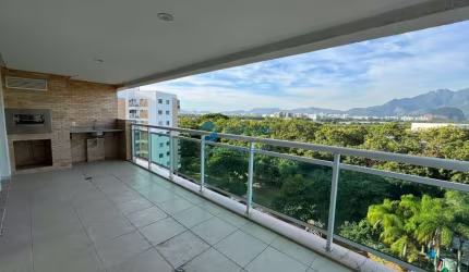 Apartamento para Locação no Condomínio Scena Laguna - Barra da Tijuca com 156m³ 03 suítes por R$7.800,00