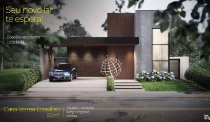 Casa com 3 suites  à venda, 224 m² por R$ 1.985.000 - Condomínio Ecoville Residence Atibaia - Atibaia/SP
