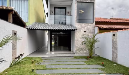 Excelente Casa 3 Quartos (2 suítes) fino acabamento com churrasqueira no São Bento - R$ 679.000,00 - Itaipuaçu