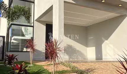 Lindo Sobrado com 3 Suítes, 1 Closet, Piscina, Área Gourmet, Cozinha planejada com Ilha e Cooktop. Condomínio Terras da Estância em Paulínia-SP