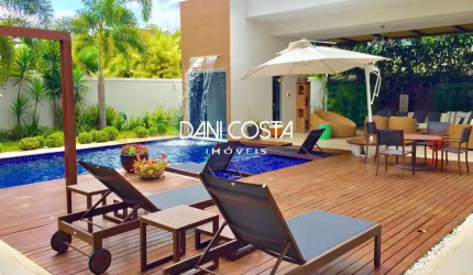 Barra da Tijuca, Santa Mônica Jardins! Lindíssima Casa Duplex (5 Suítes, Hidro e Piscina)