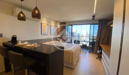 Excelente Studio de 33m² com vista para mar no último (6º) andar do empreendimento BOX 150, com 33 m² e 2 vagas de garagem cobertas, na posição nascente.