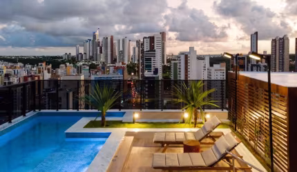 Apartamento semi mobiliado com 66,75 m2