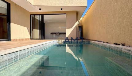 Casa térrea luxuosa com 3 suítes no Jardins Barcelona, Senador Canedo